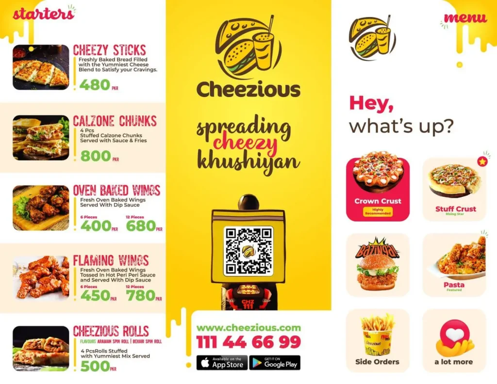 Cheezious DHA Lahore menu