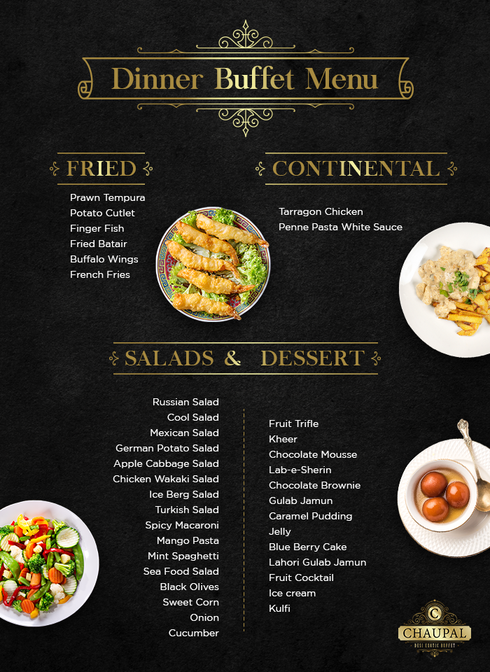 dinner buffet menu 2