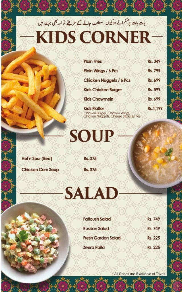 salads and soups