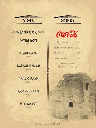 Kallisto Restaurant Bahria Islamabad Menu